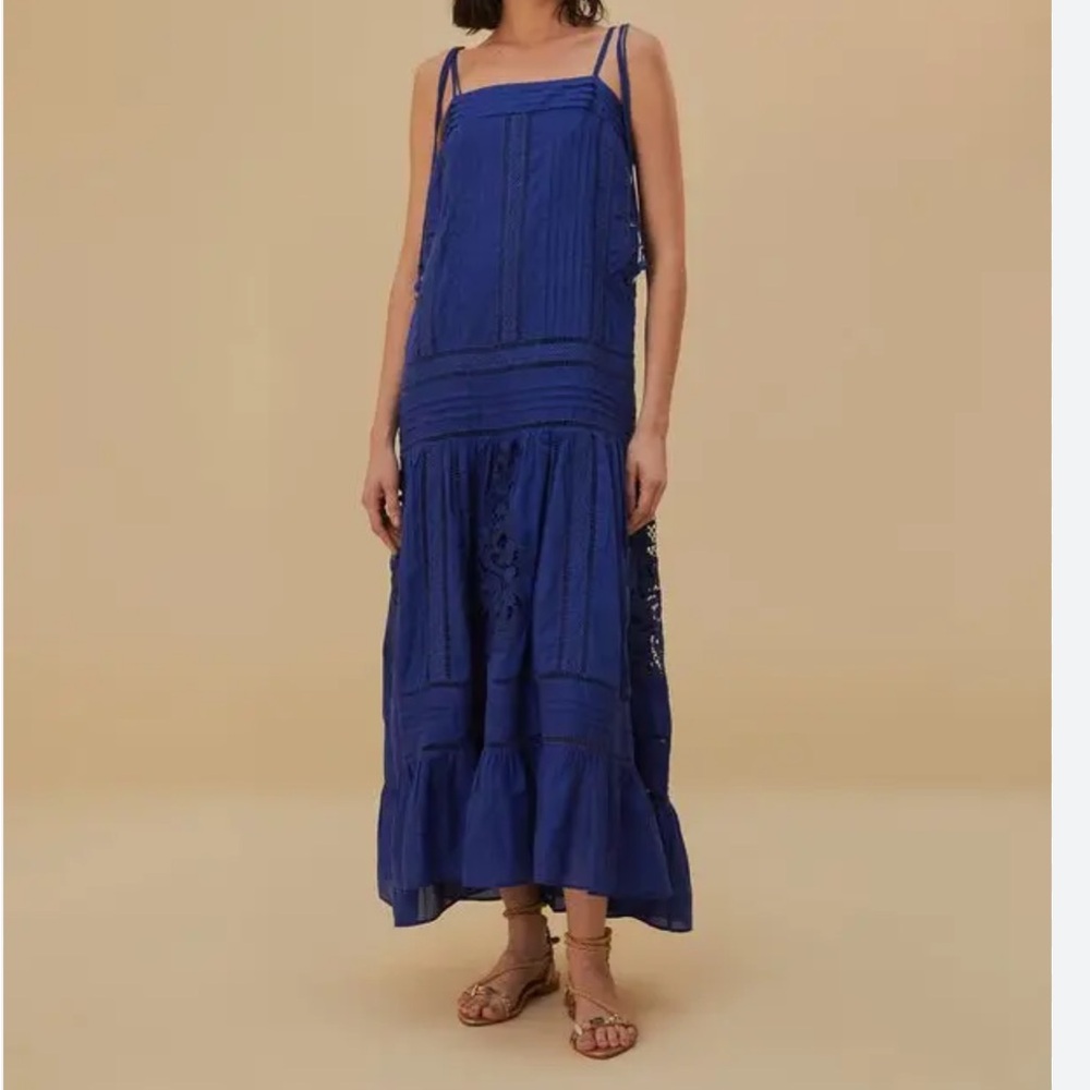 Farm Rio beautiful royal blue dress - Picture 1 of 14